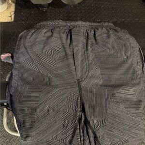 Lululemon Athletica Black Gray Athletic Shorts with Textured Design